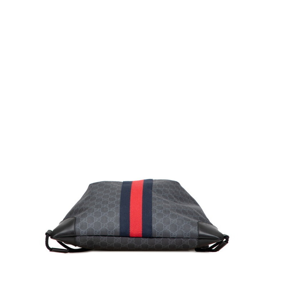 GUCCI Authentic Black Leather Backpack - Picture 3 of 9